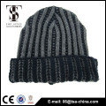 fashional 100% acrylic solid beanie knitted hat for men